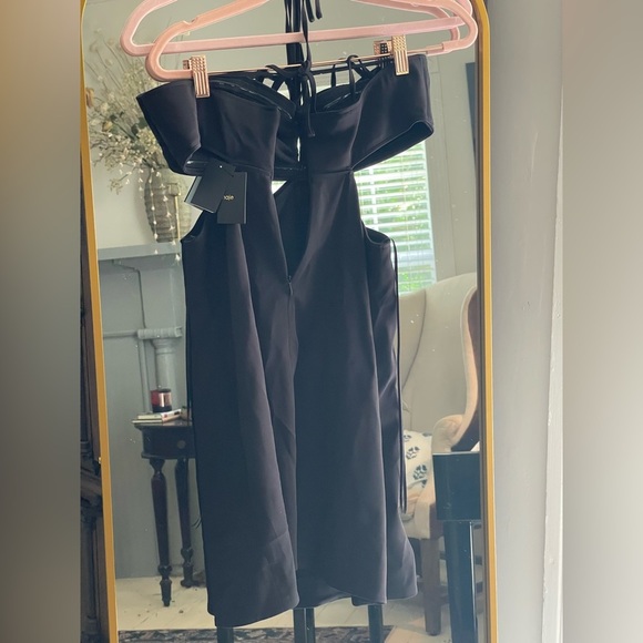 NWT Maje Black Bandeau Mini dress with cut-outs Size M - Picture 11 of 16